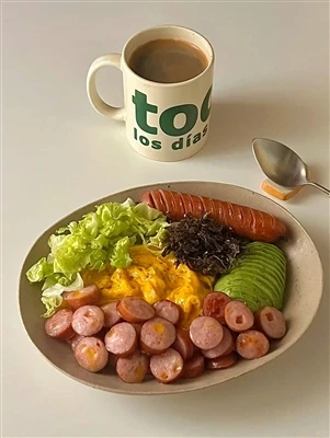 Siera desu un avokado vēlo brokastu bļoda 🧀🌭🥑|Galīgie slinkās dienas svētki